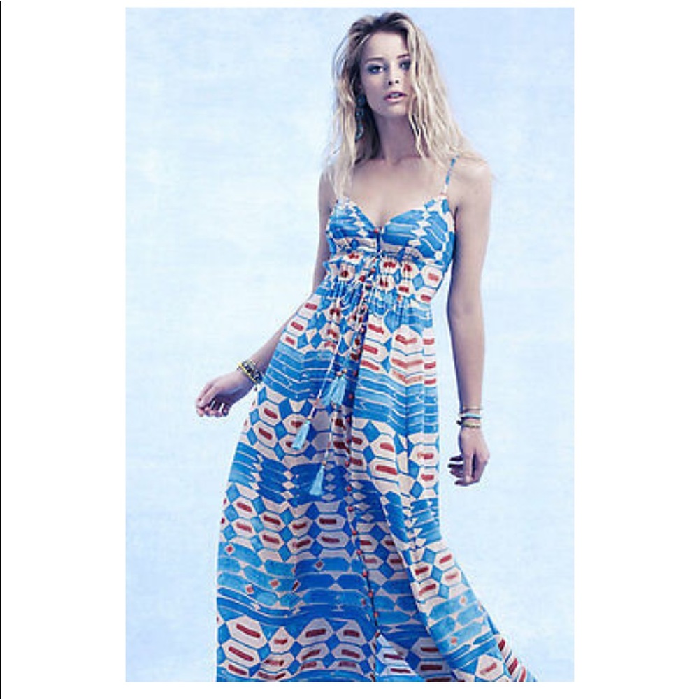 Plenty Tracy Reese maxi silk dress- Anthropologie